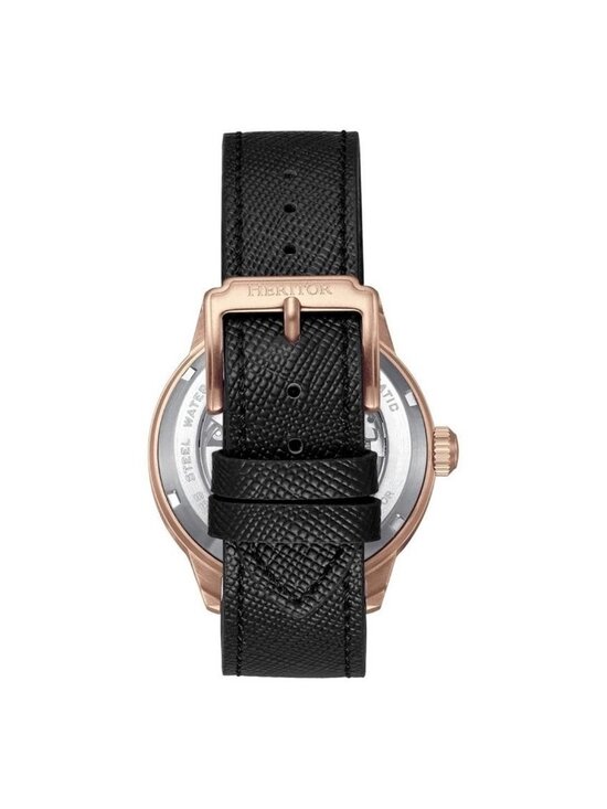 NWT Heritor Argento Automatic Black Dial Men\'s Watch